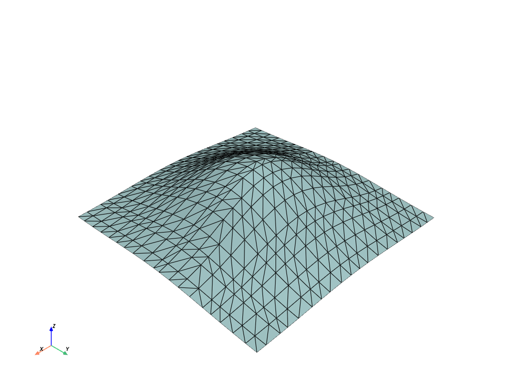 d create tri surface